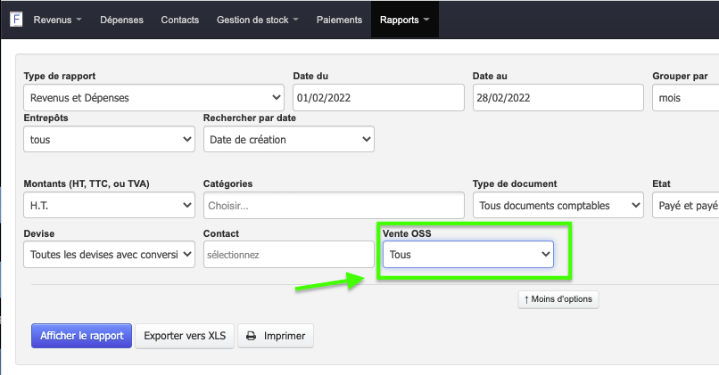 Déclaration TVA OSS Ecommerce TVA de destination Logiciel de Facturation
