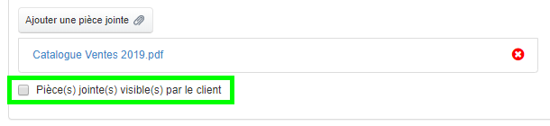 Visible ou Non Visible Attacher Pièces jointes à un Document Facturation VosFactures.fr
