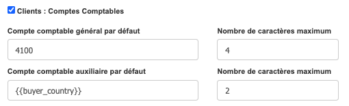 Factures & Exports - Automatiser Compte Comptable Général et Auxiliaire Client exemple 