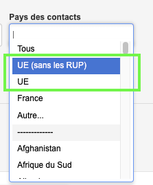 analyser ventes dépenses Union Européenne et dom-tom