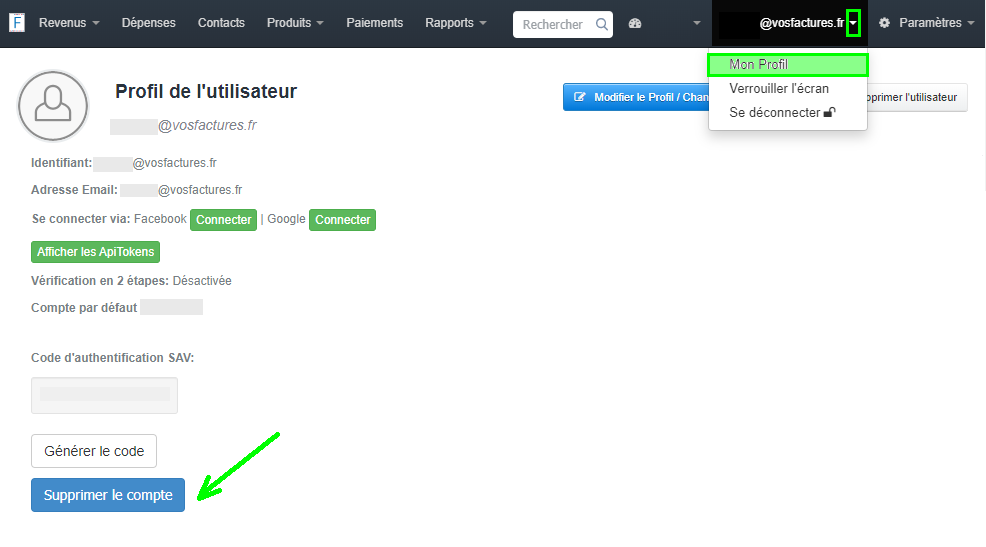 Facturation Facture Logiciel Suppression