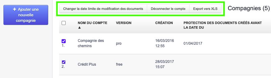 logiciel de Facturation pour Comptable compte liste Entreprises Clients