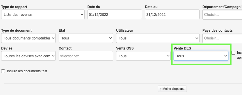 Déclaration TVA DES Ecommerce Logiciel de Facturation