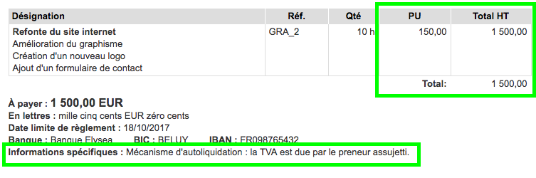 Autoliquidation Autoentrepreneur VosFactures Mécanisme TVA Option Facile Logiciel Facturation