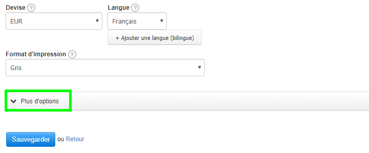Taux Annuel de Pénalités Non Paiement Facturation VosFactures Options