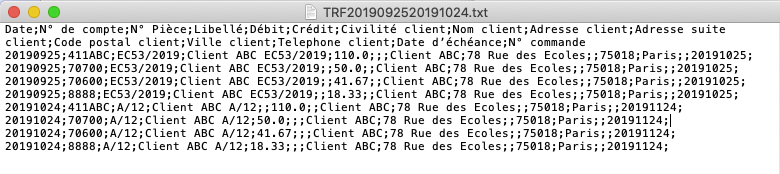 Factures Exports Comptables Journal CSV Logiciel Comptabilité GESSI
