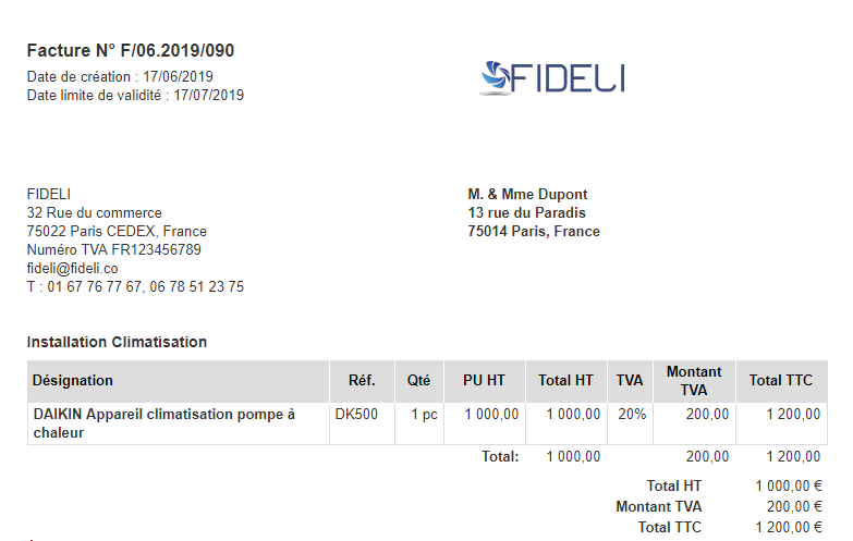 Afficher Description sur Factures Option VosFactures Produits/Services