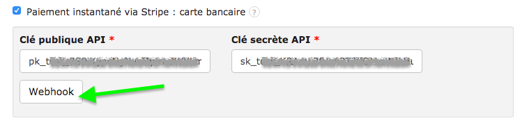 Stripe Paiement Facture Paramètrage Webhook Automatique