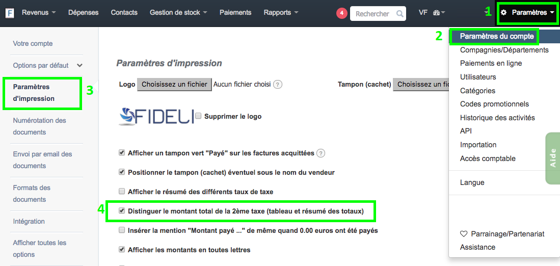 Facturer Avec Deux Taxes Montant Taxes TGC TSS DOM TOM Facturation Facile Utile
