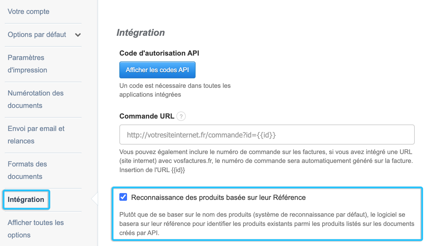 Intégration Produit Vente Prestashop Facturation Référence