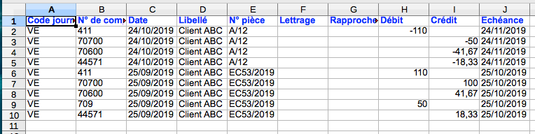 Factures Exports Comptables Logiciel Comptabilité NETexcom