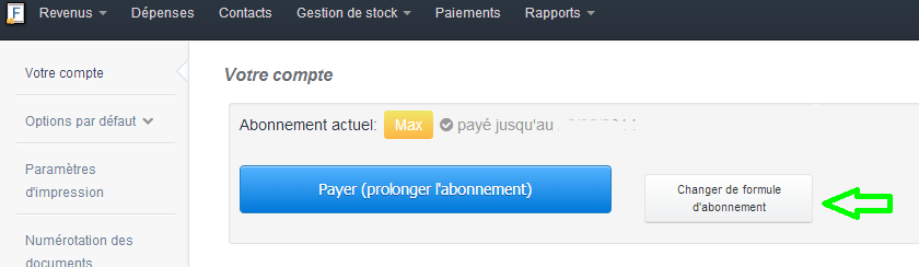 Changement Formule Abonnement Compte Adapté Facturation 
