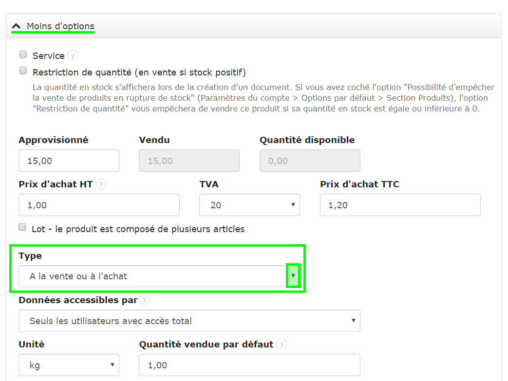 Segmenter les Produits liés à l'achat la vente Service