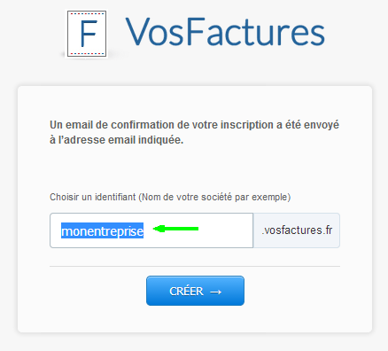 Changement URL Confirmation Facturation VosFactures Identifiants