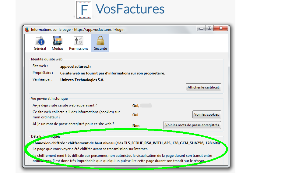 Protocole SSL Sécurité Amazon Protection Données Facturation VosFactures