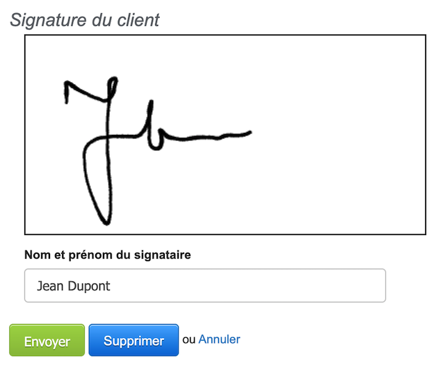 Signature En Ligne Devis Modèle Facture