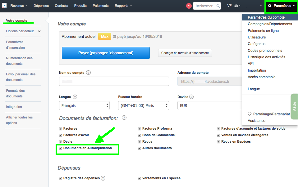 Autoliquidation Autoentrepreneur VosFactures Mécanisme TVA Option Facile Logiciel Facturation