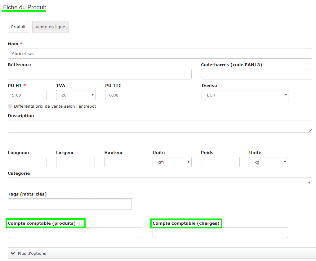 Facturation Plan Comptable Compte Produit Service Article Vente Achat Comptabilité