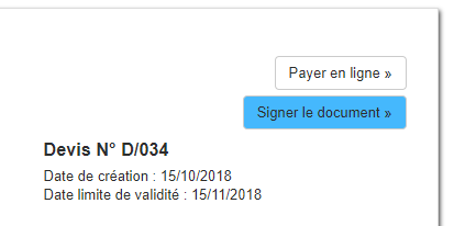 Bouton Signé Signature Electronique VosFactures.fr Facturation en ligne