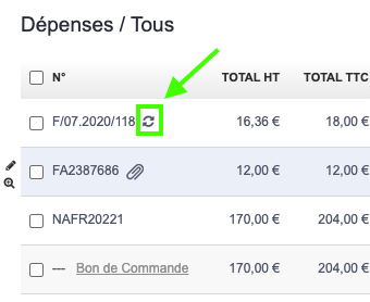 Factures Dépenses Ventes Récurrentes