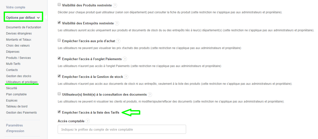 Facture Tarif Prix Produit Service