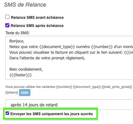 Logiciel Facture Relances SMS Automatique