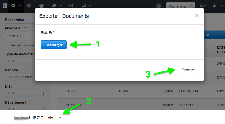 Facturation Exports Comptables des Factures en un clic