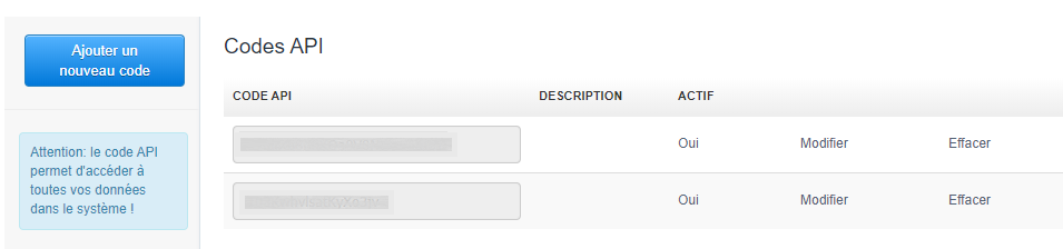 Ajouter un Token Code API Intégration VosFactures Marketplace