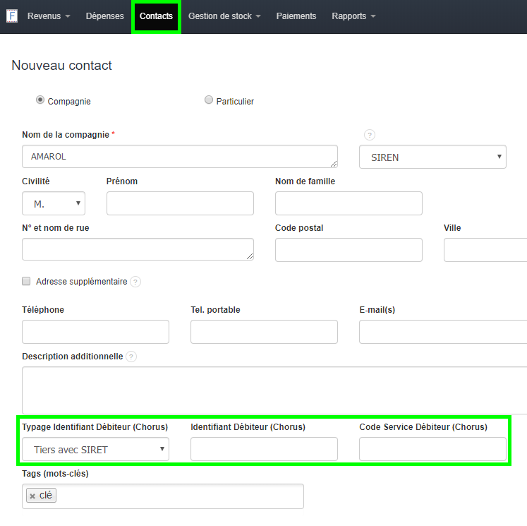 Facturation Chorus Administration Publique Export Comptabilité Débiteur