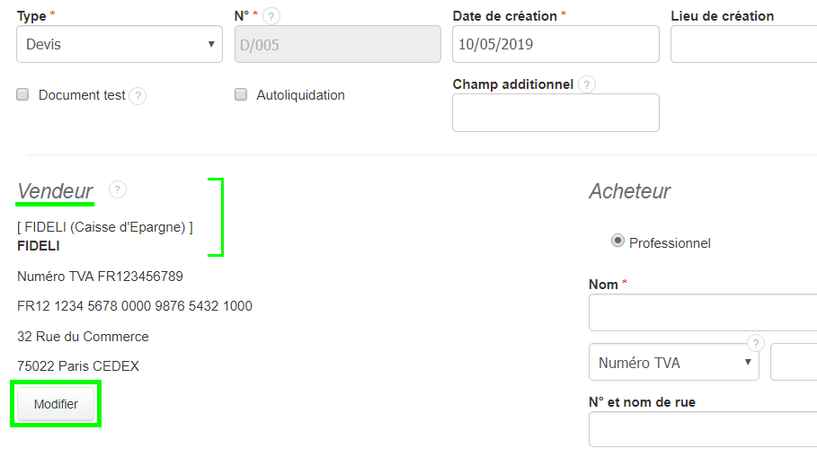 Facturation Compte Bancaire IBAN International Département