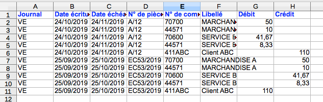 Factures Exports Comptables Logiciel Comptabilité EBP