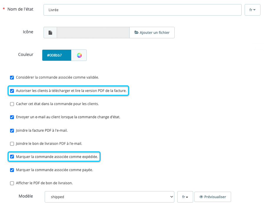 Factures Prestashop Création Automatique