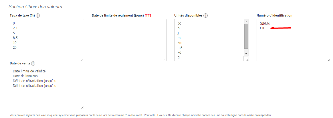 Ajout Paramètres Numéro Identification Fiscale Si Payx Différent Facturation