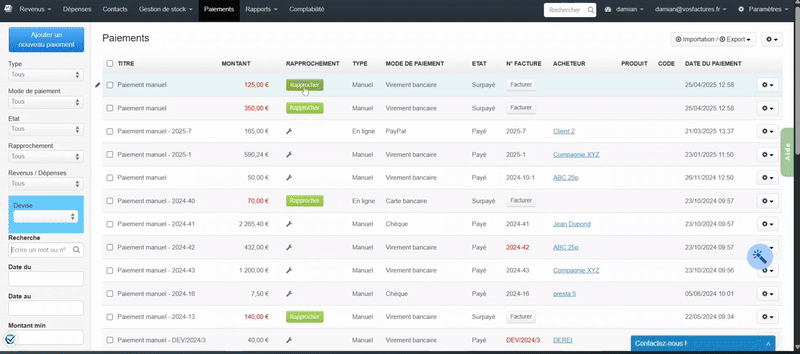 Facture Rapprochement Bancaire Principe Etapes