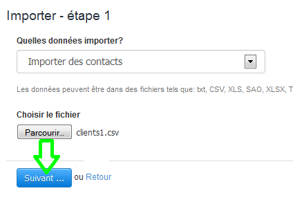 Import Contacts Facturation Factures Facile Importation