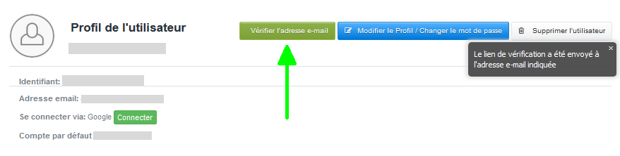 Vérification Email Compte VosFactures Facturation Factures Email