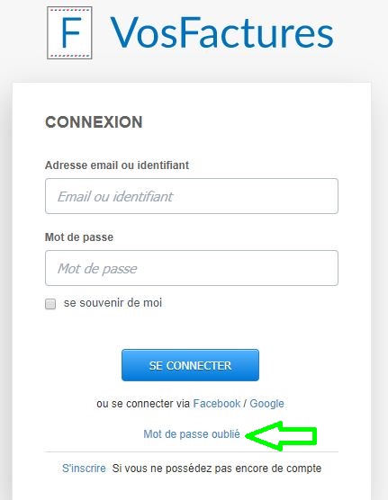 Connexion Factures Facturation Compte