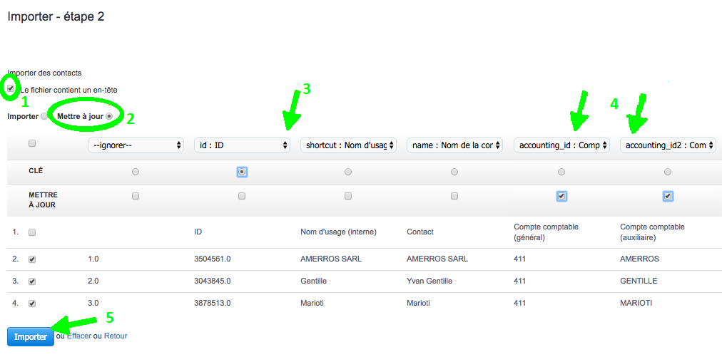 Importer Importation Fichiers Facile Mis à Jour Facture VosFactures