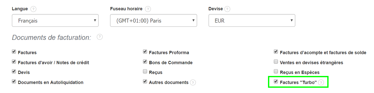 Facture Turbo Facile Rapide FonctionnalitéFacturation Vosfactures.fr 