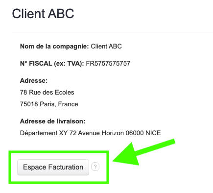 Espace Client Facturation 