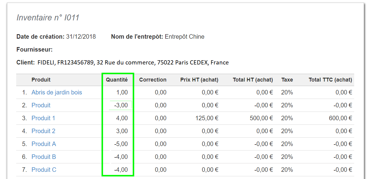 Gestion de Stock facile Inventaire Modèle Aperçu