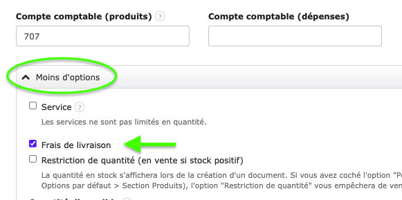 Exports comptables Factures Frais de livraison Logiciel Facturation Comptabilité 