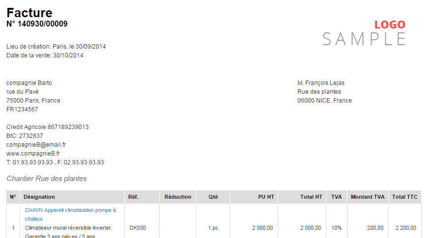 format personnalisé logo droit