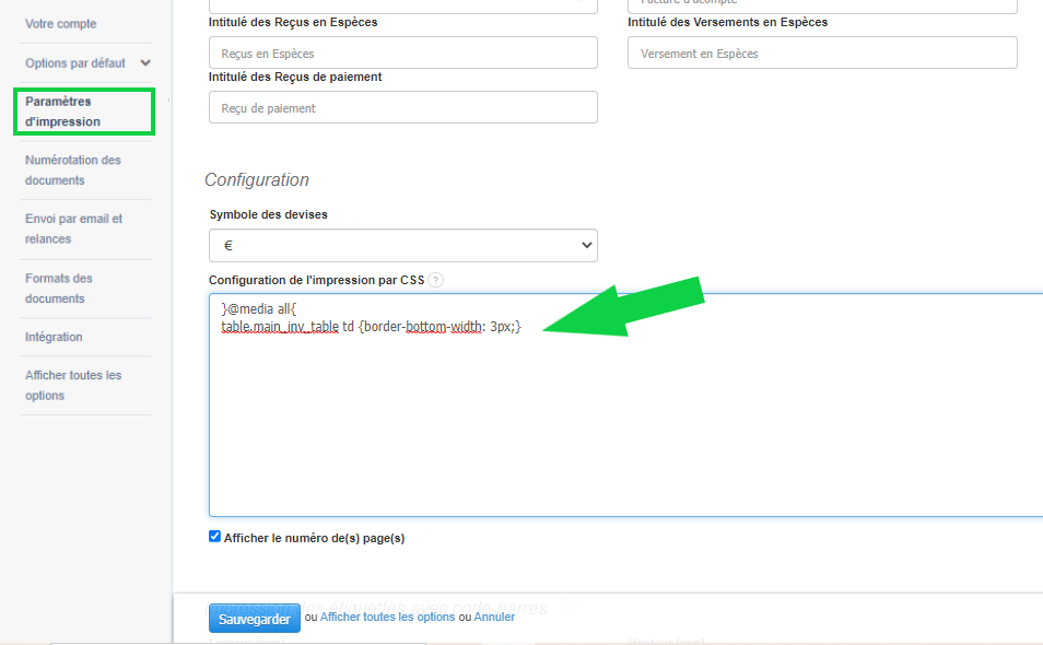 Personnalisation Facile Facture Mise en page