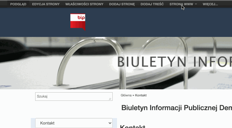 Przejście do dodawania formularza 