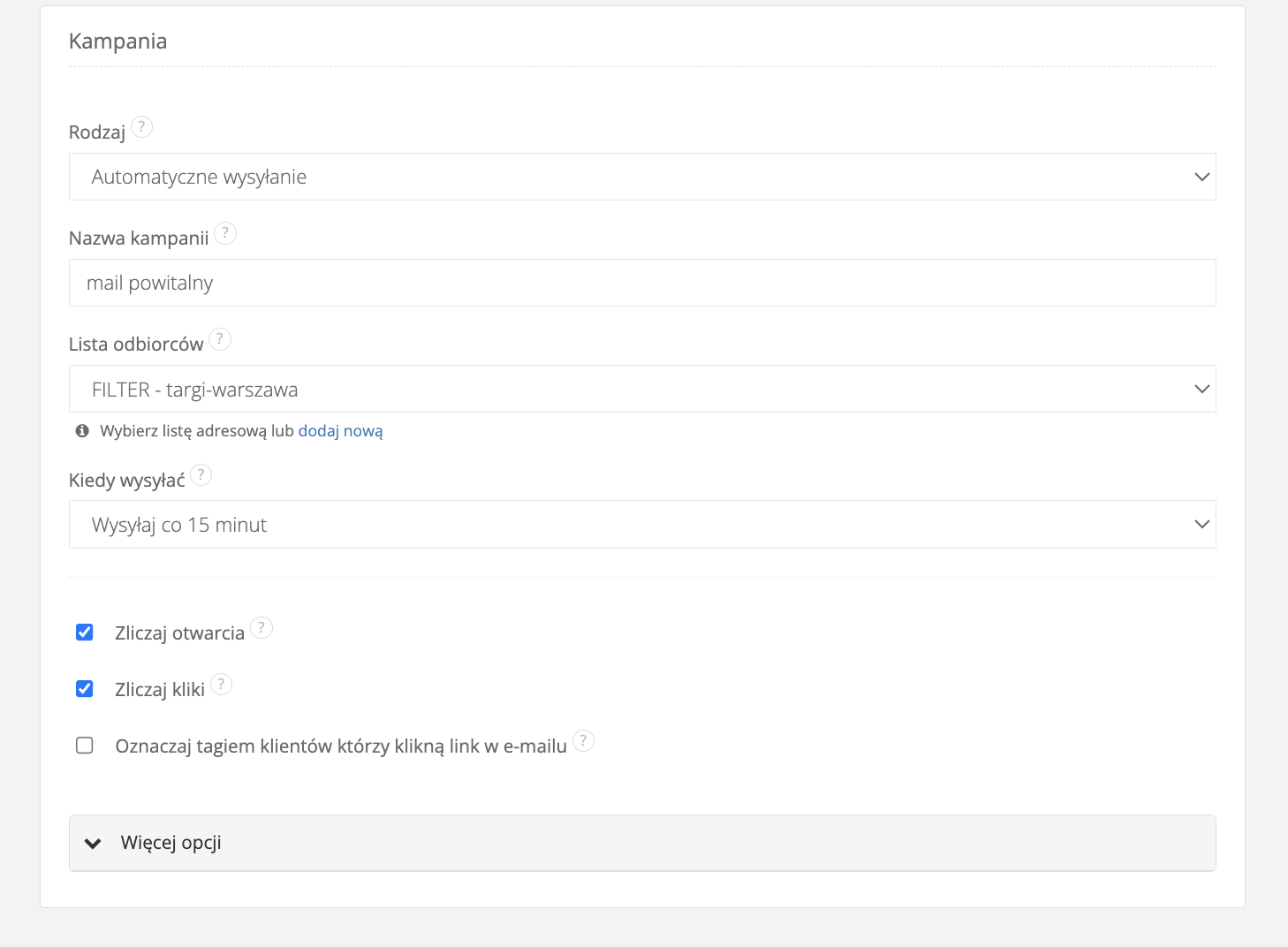 tworzenie automatycznej kampanii
