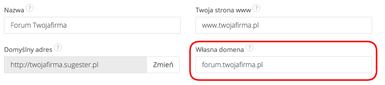 Zmiana adresu bazy wiedzy