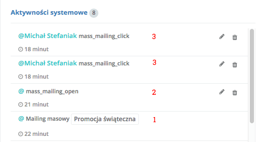 mass mailing open click tracking