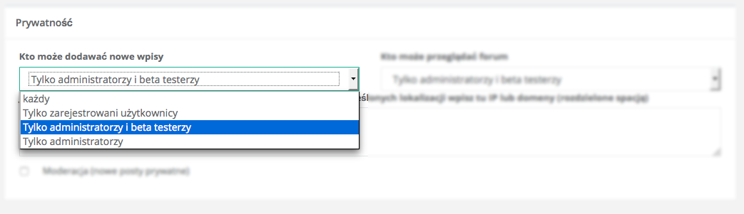kto moze dodawac wpisy