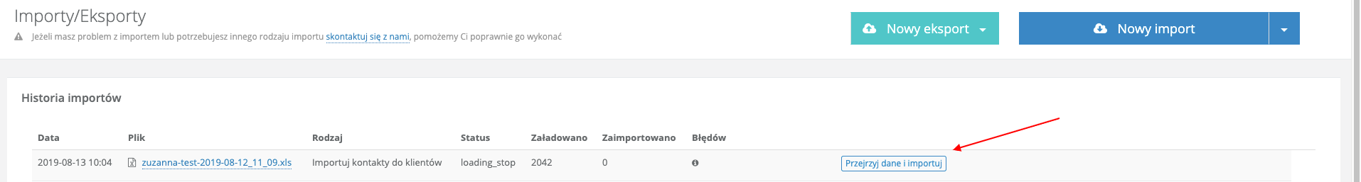 screenshot zuzanna test
